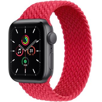 Apple Watch SE 2020 (44mm, GPS + Cellular) - Aluminum Case with Braided Solo Loop