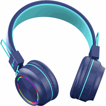 iClever BTH03 Kids Bluetooth Headphones with LED Lights