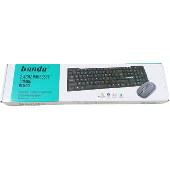 Banda W500 2.4 GHz Wireless Combo Keyboard Mouse
