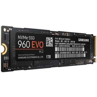 Samsung SSD 960 EVO M.2 NVMe SSD, 1TB [MZ-V6E1T0BW]