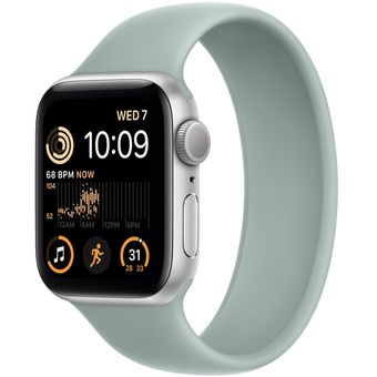Apple Watch SE 2022 (40mm, GPS) - Silver Aluminum Case with Solo Loop