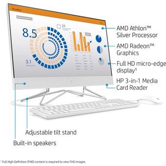 HP All-in-One 24-df0010d Bundle PC [24-df0010d]