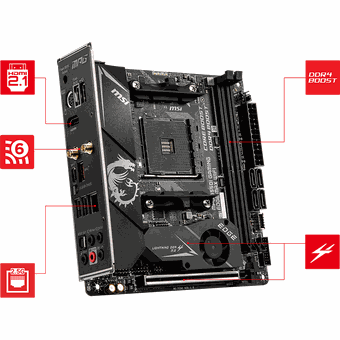 MSI MPG B550I GAMING EDGE MAX WIFI, Mini-ITX motherboard