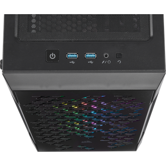 Corsair iCUE 220T RGB Airflow Tempered Glass Mid-Tower Smart Case - Black