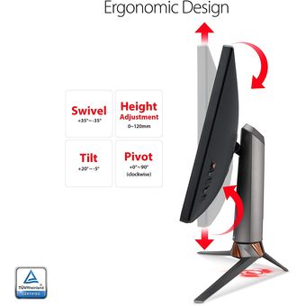 ASUS ROG Swift PG27UQ, 27" 4K UHD 144Hz Gaming Monitor