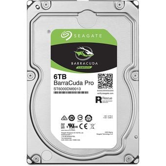 Seagate BarraCuda Pro 3.5" HDD, 6TB [ST6000DM004]