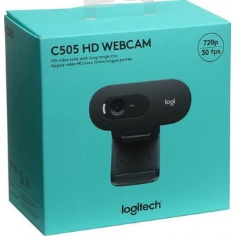 Logitech C505 HD Webcam with Long Range Microphone