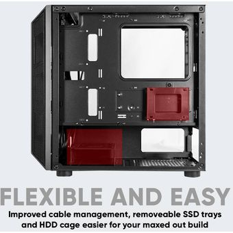 Armaggeddon Tessaraxx Core 1 Air Micro-ATX Gaming PC Case