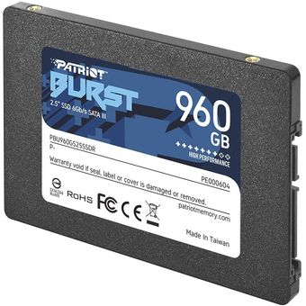 Patriot BURST 2.5" SATA III SSD, 960GB