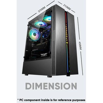 Armaggeddon Tesseract Core 3 Pro-Grade Gaming PC Case (ATX)
