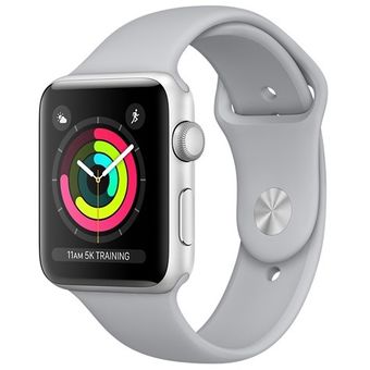 Apple Watch Series 3 - GPS 38mm, Silver Aluminium Case w/ Fog Sports Band