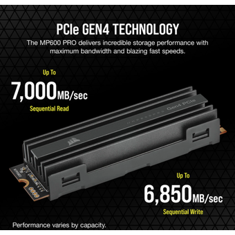 Corsair MP600 PRO 4TB M.2 NVMe PCIe Gen. 4 x4 SSD