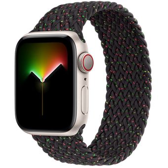 Apple Watch SE 2022 (44mm, GPS + Cellular) - Starlight Aluminum Case with Braided Solo Loop