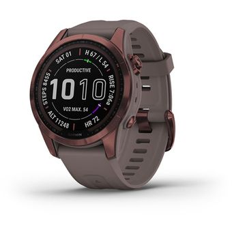 Garmin Fenix 7S Sapphire Solar - 42mm (Dark Bronze, Carbon Gray)