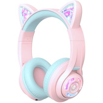 iClever BTH13 Cat-Ear LED Light Up Kids Bluetooth Headphones