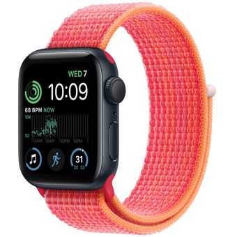 Apple Watch SE 2022 (44mm, GPS) - Midnight Aluminum Case with Sport Loop