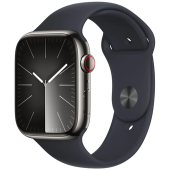 Apple Watch Series 9 (41mm, GPS) - Stainless Steel with Sport Band