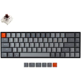 Keychron K6 Wireless Keyboard (RGB Backlight, Gateron Mechanical)