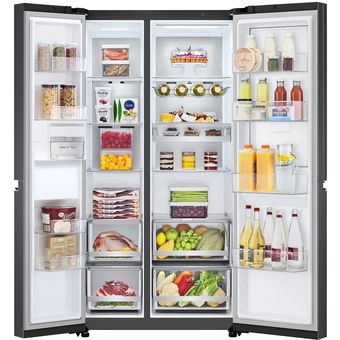 LG Net 655L Side-by-Side with Door-in-Door in Matte Black Finish fridge [GC-M257CQFL]