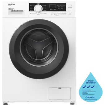 Hitachi 8KG Front Load Inverter Washing Machine [BD-80CVE]