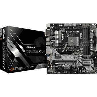 ASRock B450M Pro4, mATX motherboard
