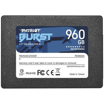 Patriot BURST 2.5" SATA III SSD, 960GB