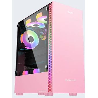 Armaggeddon Ruby B-V Pink ATX Gaming PC Case