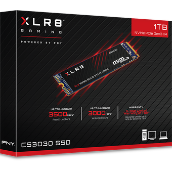 PNY XLR8 CS3030 M.2 NVMe SSD, 1TB