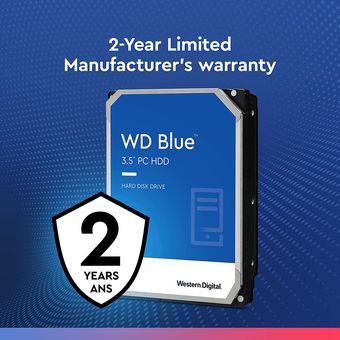 Western Digital WD Caviar Blue PC Desktop HDD, 2TB 7200RPM