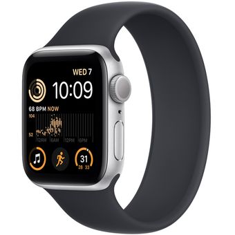 Apple Watch SE 2022 (40mm, GPS) - Silver Aluminum Case with Solo Loop