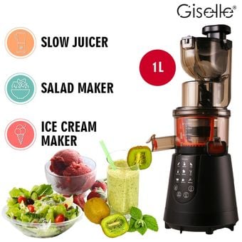 Giselle Multifunctional Big Mouth Slow Juicer, Salad Maker, Food Spiralizer, Ice Cream Maker [KEA0355]