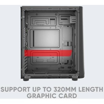 Armaggeddon Tron II - ATX Gaming PC Case w/ Tempered Glass