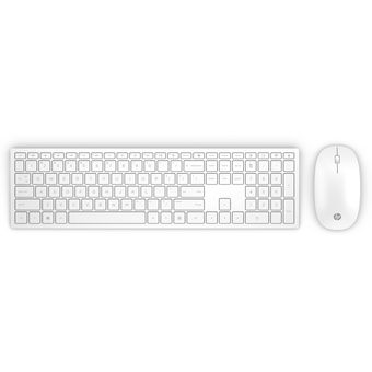 HP Pavilion Wireless Keyboard and Mouse 800 (White) [4CF00AA]