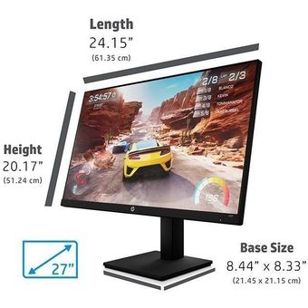 HP X27, 27" FHD IPS Gaming Monitor