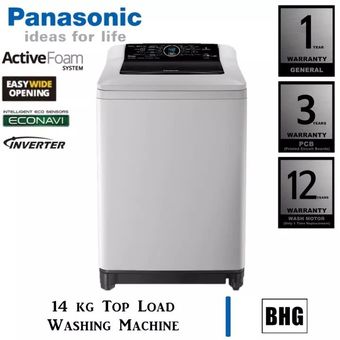 Panasonic 14kg Econavi Inverter Top Load Washer Na-Fs14g4hrt