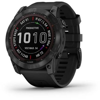 Garmin Fenix 7X Sapphire Solar - 51mm (Black, Carbon Gray, Mineral Blue)