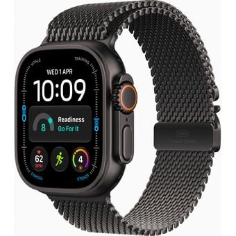 Apple Watch Ultra 4 (49mm, GPS + Cellular) - Titanium Case with Titanium Milanese Loop