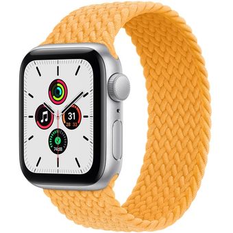 Apple Watch SE 2020 (44mm, GPS + Cellular) - Aluminum Case with Braided Solo Loop
