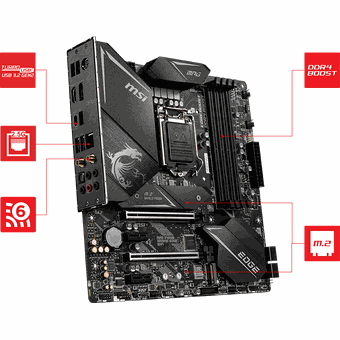 MSI MPG Z490M GAMING EDGE WIFI, Micro-ATX motherboard