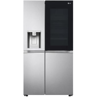 LG Net 635L Side-by-Side with InstaView & Door-in-Door Fridge in Noble Steel Finish [GC-X257CSES]