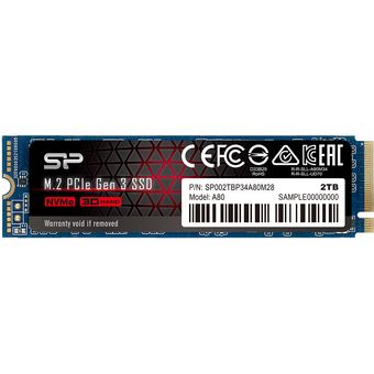 Silicon Power PCIe Gen3x4 P34A80, 2TB