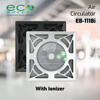 Eco Breeze Ceiling Mounted Air Circulator w/ Ionizer [EB1118i]