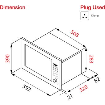 Senz Fully Digital Build-in Microwave Oven [SENZ SZ-MW2510]