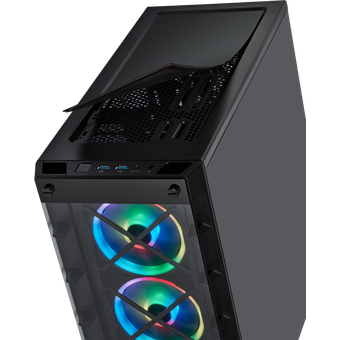 Corsair iCUE 465X RGB Mid-Tower ATX Smart Case - Black