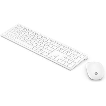 HP Pavilion Wireless Keyboard and Mouse 800 (White) [4CF00AA]