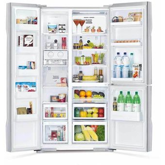Hitachi 660L Side-by-Side Glass Refrigerator [R-M800P2M GBK]