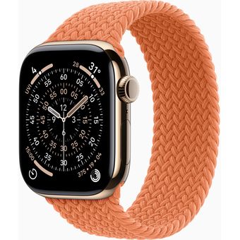 Apple Watch Series 11 (42mm, GPS + Cellular) - Titanium Case with Braided Solo Loop
