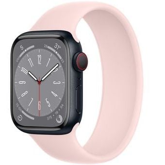 Apple Watch Series 8 (45mm, GPS + Cellular) - Aluminum Case with Solo Loop