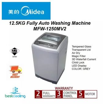 Midea 12KG Top Load Fully Auto Washer [MFW-1250MV2]