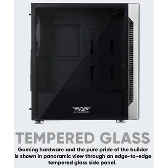 Armaggeddon AirStream R200 EATX See-thru Side Panel Gaming PC Case